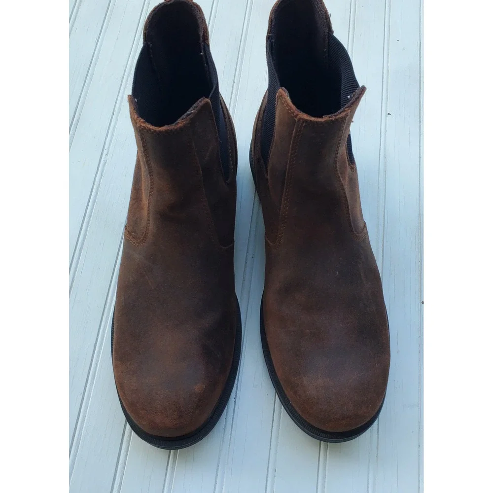 Sorel Caribou Chelsea Waterproof Brown Leather Mens Boots NM4900-256 Size 11